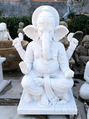 Green Lord Ganesh idol