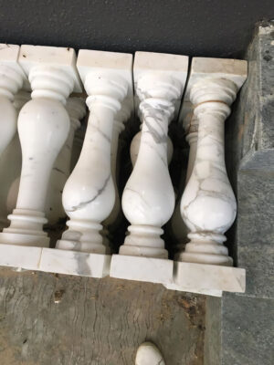 Solid White Marble Balusters