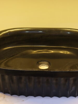 Black-Marble Wash Basin