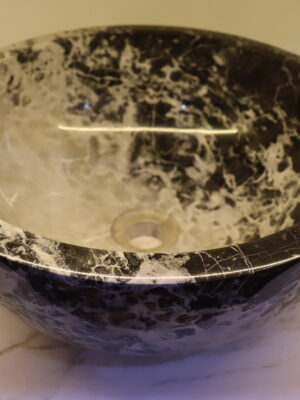 Black & White Oynx Counter top Wash Basin