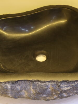 Black Natural stone Wash Basin