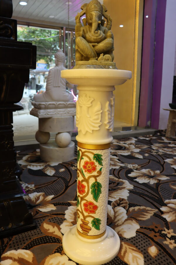 IMG_8666 Designer White Marble Pillar