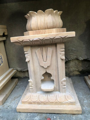 designed Sandstone Tulsi Pots