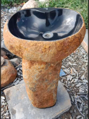 Black & White Oynx Counter top Wash Basin