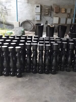 Solid Black Granite  Balusters